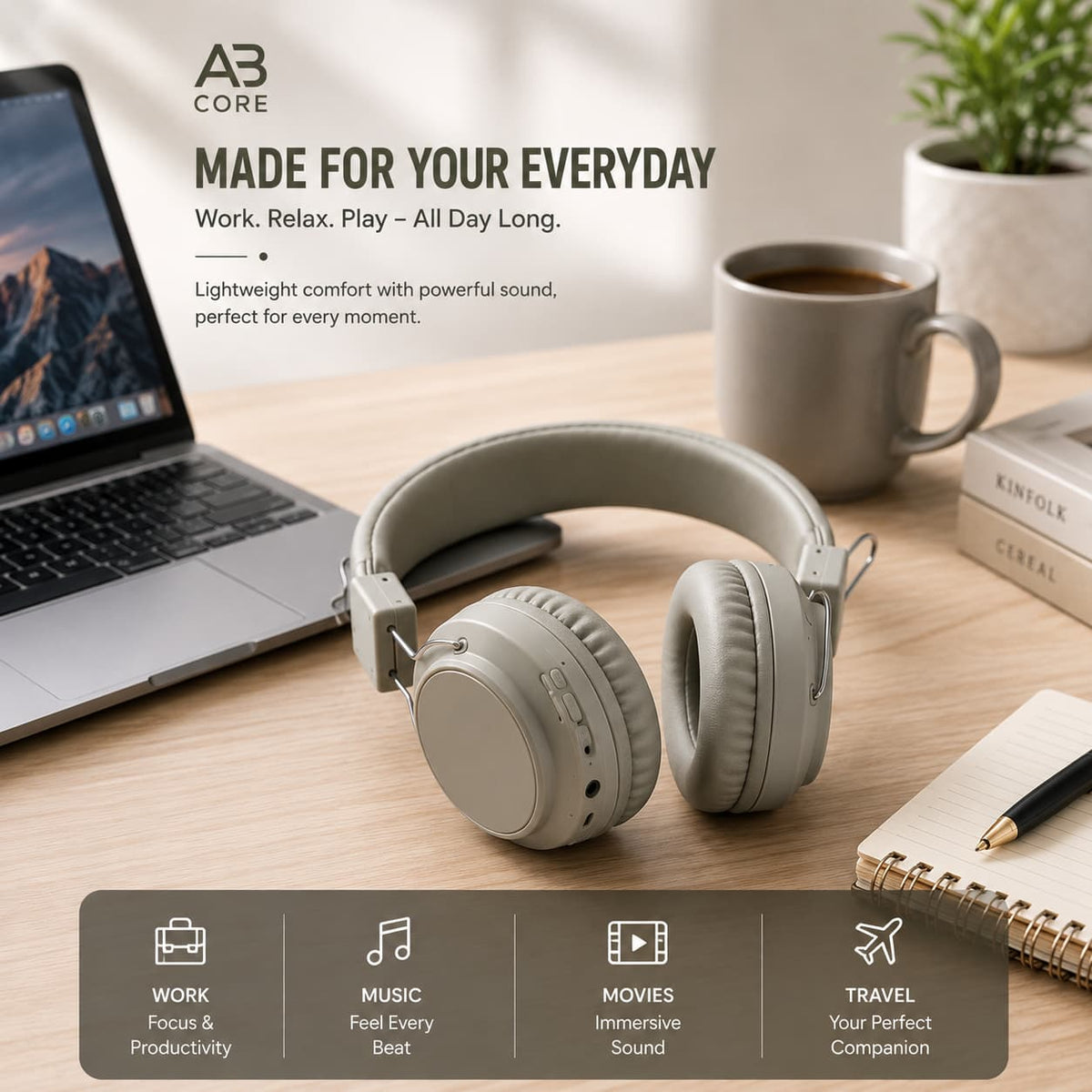 SODO SD-1001 Wireless Over-Ear Bluetooth Headphones